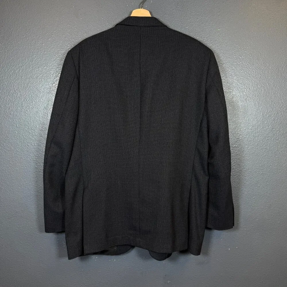 Peter Millar us44r men’s grey 100% wool suit jacket 2 dots blazer